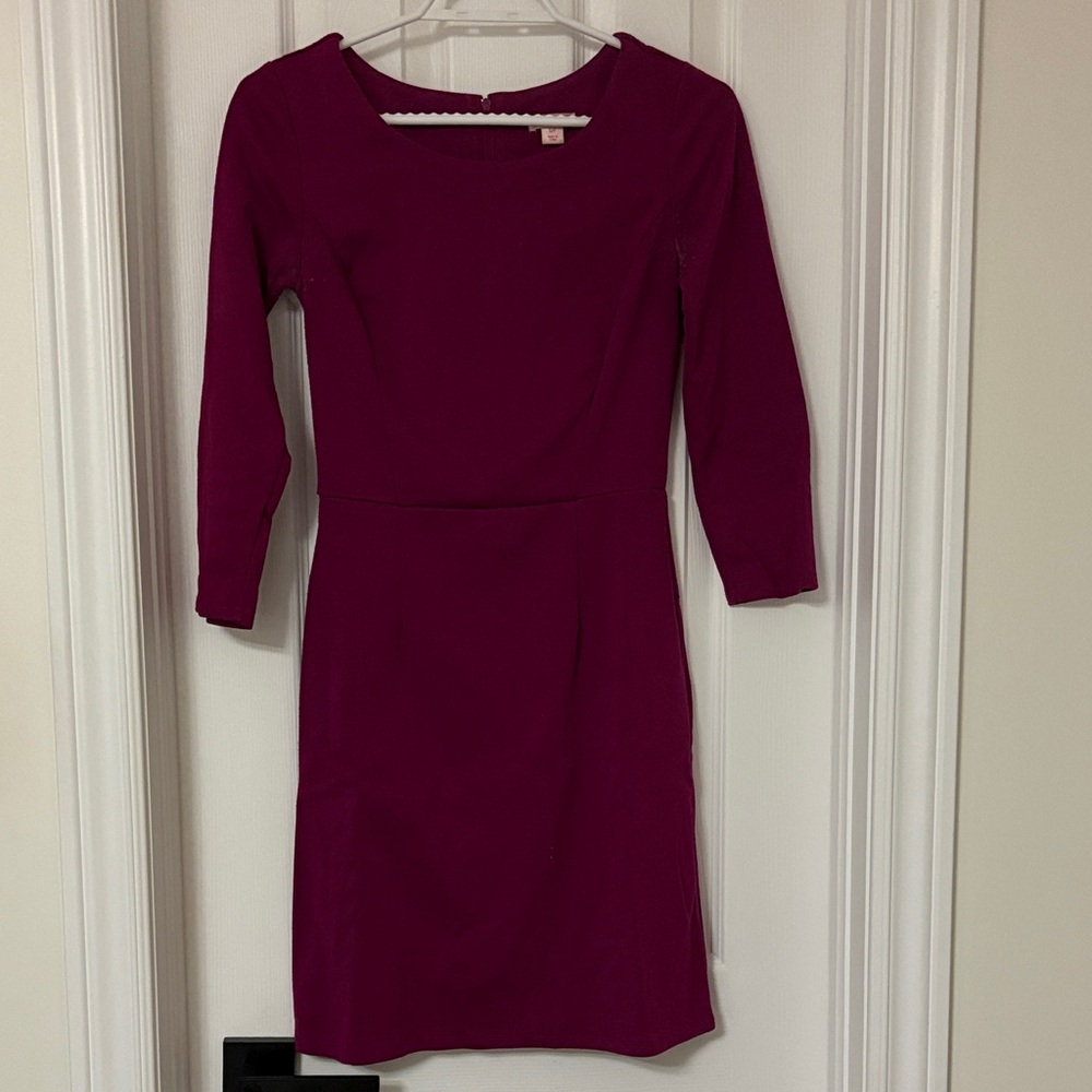 Xhilaration Fuchsia Long Sleeve Dress